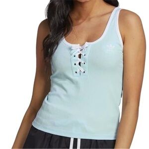 NWT Adidas Athletic Y2K Lace Up Summer tennis Pickleball Crop Top  Size M